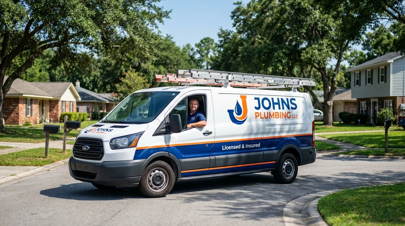Johns Plumbing LLC service van in Black Canyon City, AZ