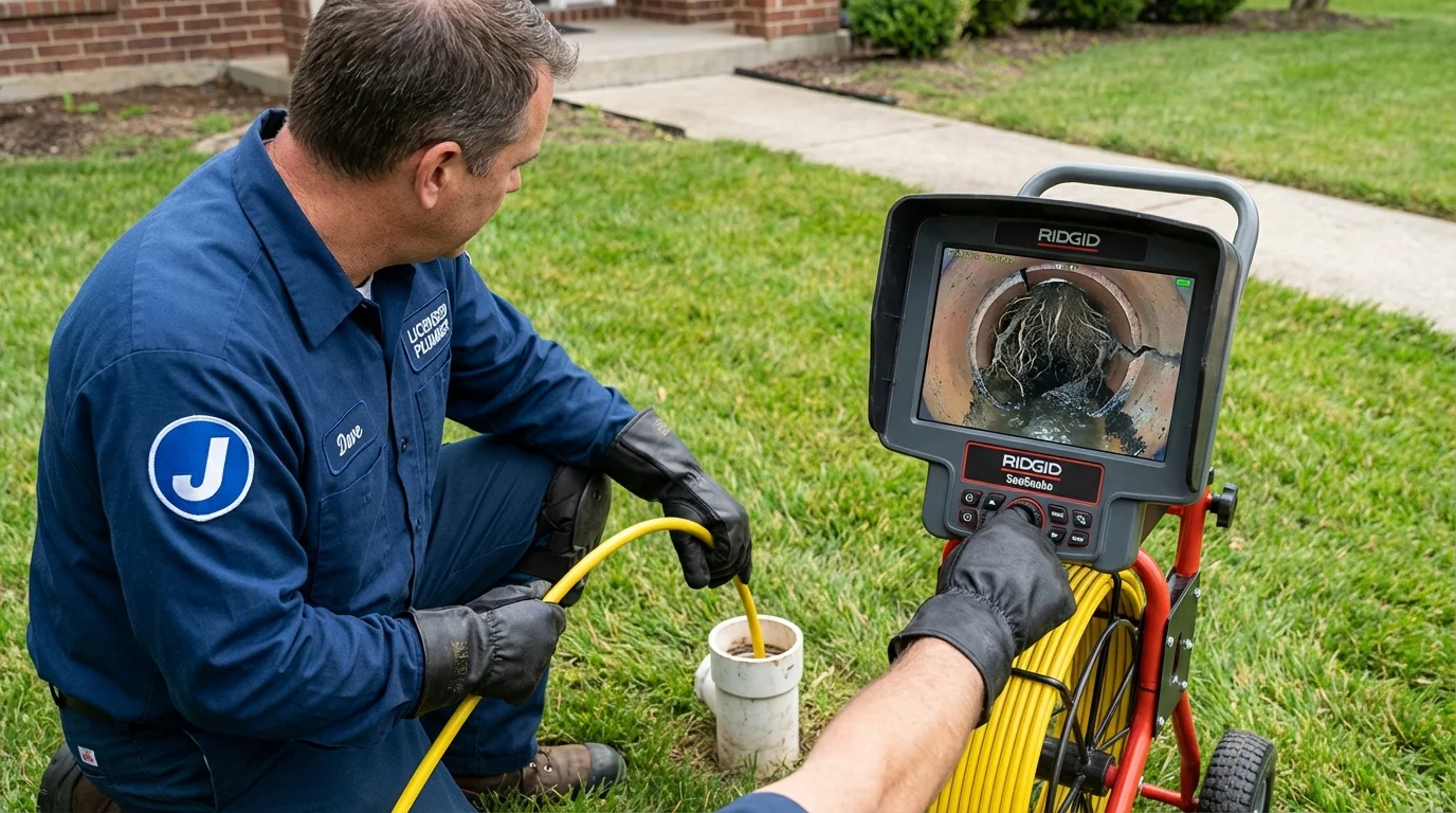 Sewer camera inspection being performed by Johns Plumbing LLC in Black Canyon City